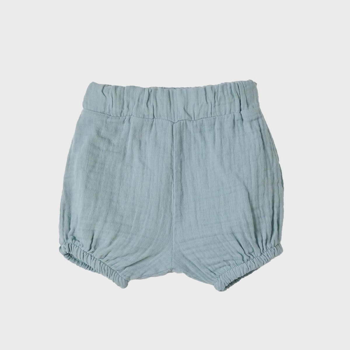 OrganicEra Bloomer-Shorts aus Bio-Musselin, Aqua