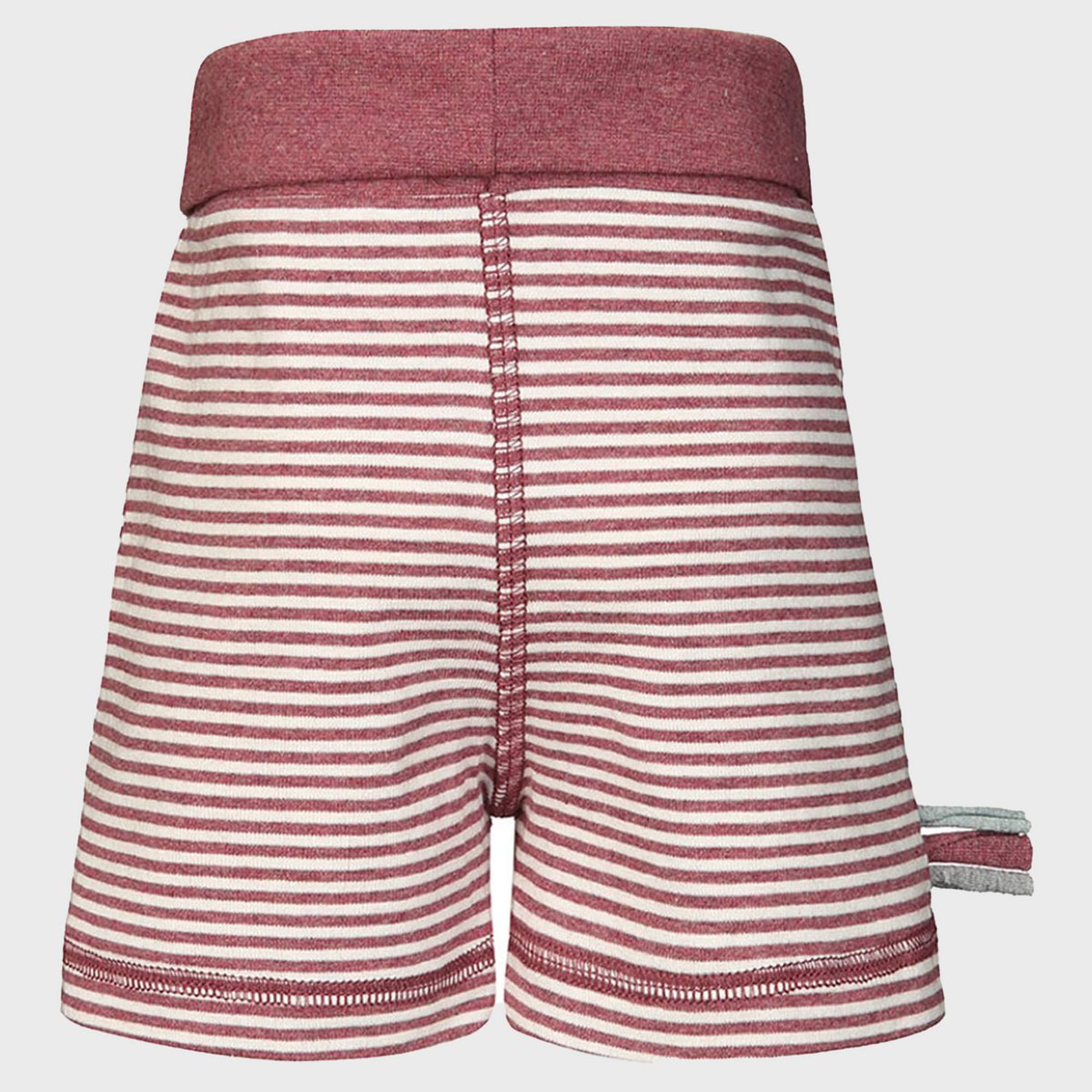OrganicEra Bio-Baby-Shorts, Bordeaux gestreift