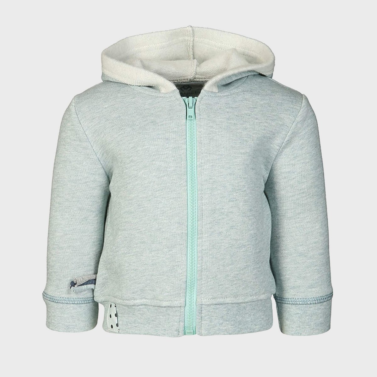OrganicEra Bio-Baby-Kapuzenjacke, Aqua