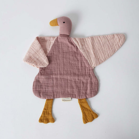 OrganicEra, Bio-Musselin-Entenspielzeug, Dusty Rose