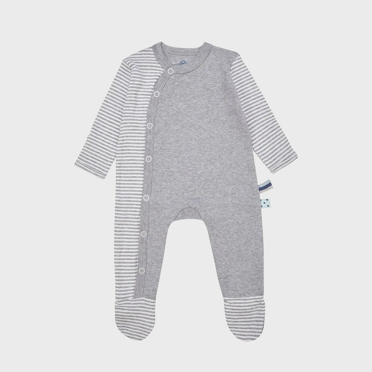 9-teiliges Bio-Baumwoll Neugeborenen Set Grau | Hautfreundliche Baby Erstausstattung & Geschenkset