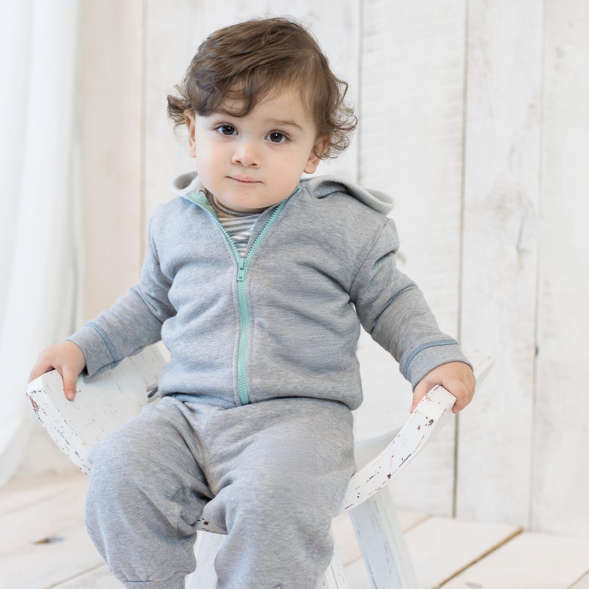BIO Kapuzenjacke aus BIO Baumwolle für Babys und Kinder 