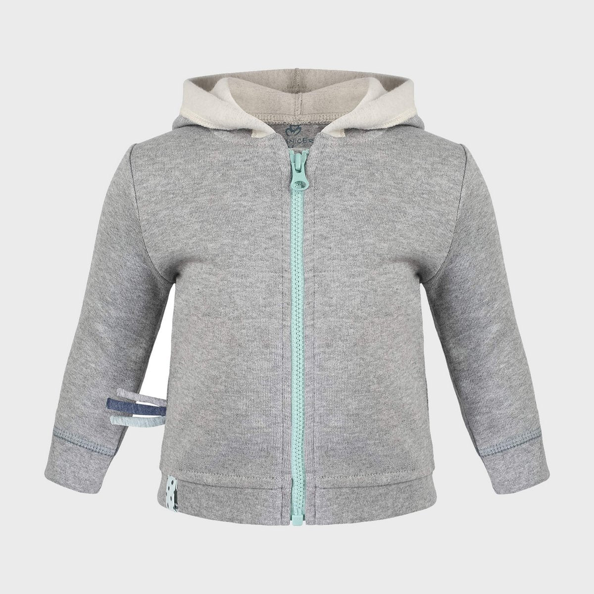 OrganicEra Bio-Baby-Kapuzenjacke, Grau