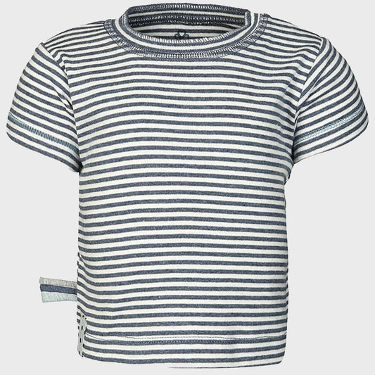 OrganicEra Organic Baby S/S T-Shirt, Indigo gestreift