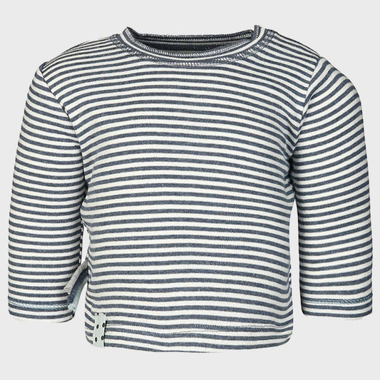 OrganicEra Organic Baby L/S T-Shirt, Indigo gestreift