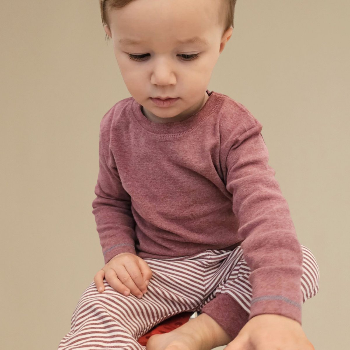 OrganicEra Organic Baby L/S T-Shirt, Bordeaux
