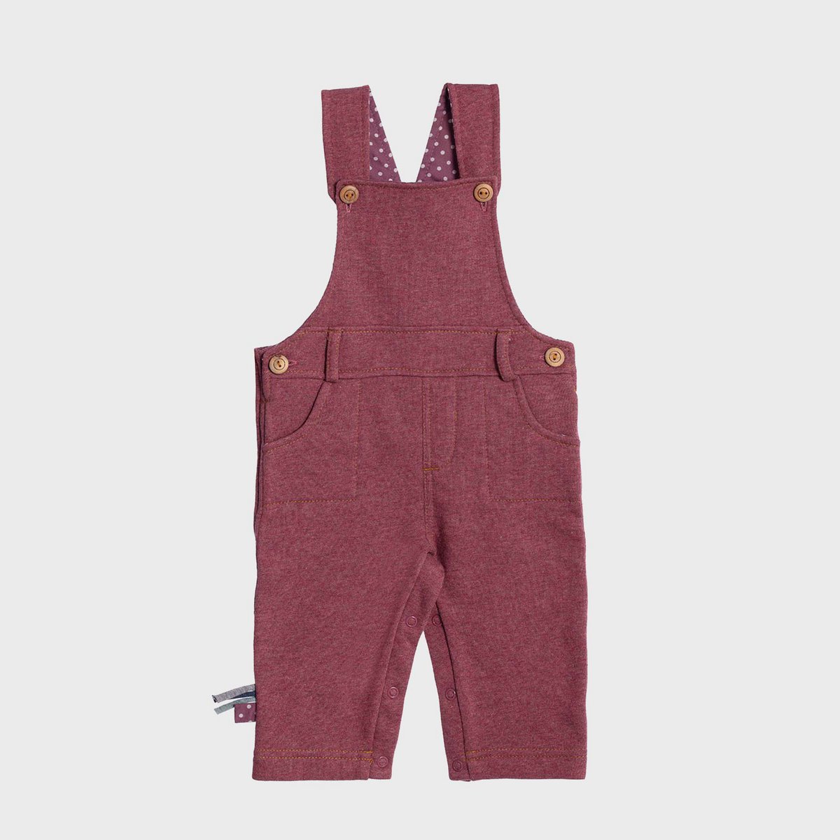 OrganicEra Bio-Baby-Latzhose, Bordeaux