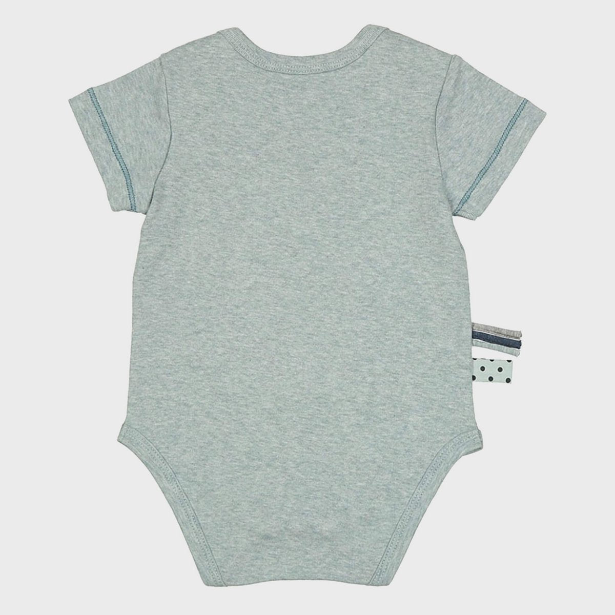 OrganicEra Organic Baby Kurzarm-Body, Aqua