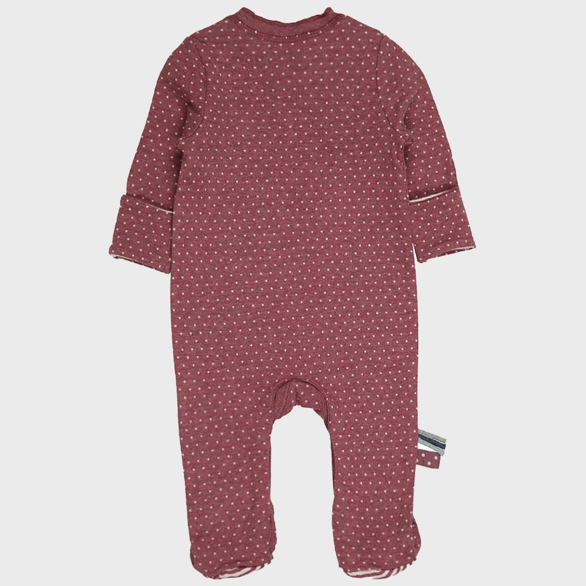 OrganicEra Bio-Schlafanzug für Babys mit Füßen, Bordeaux
