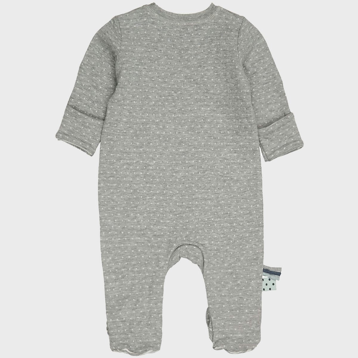 OrganicEra Bio-Schlafanzug für Babys mit Füßen, Grau