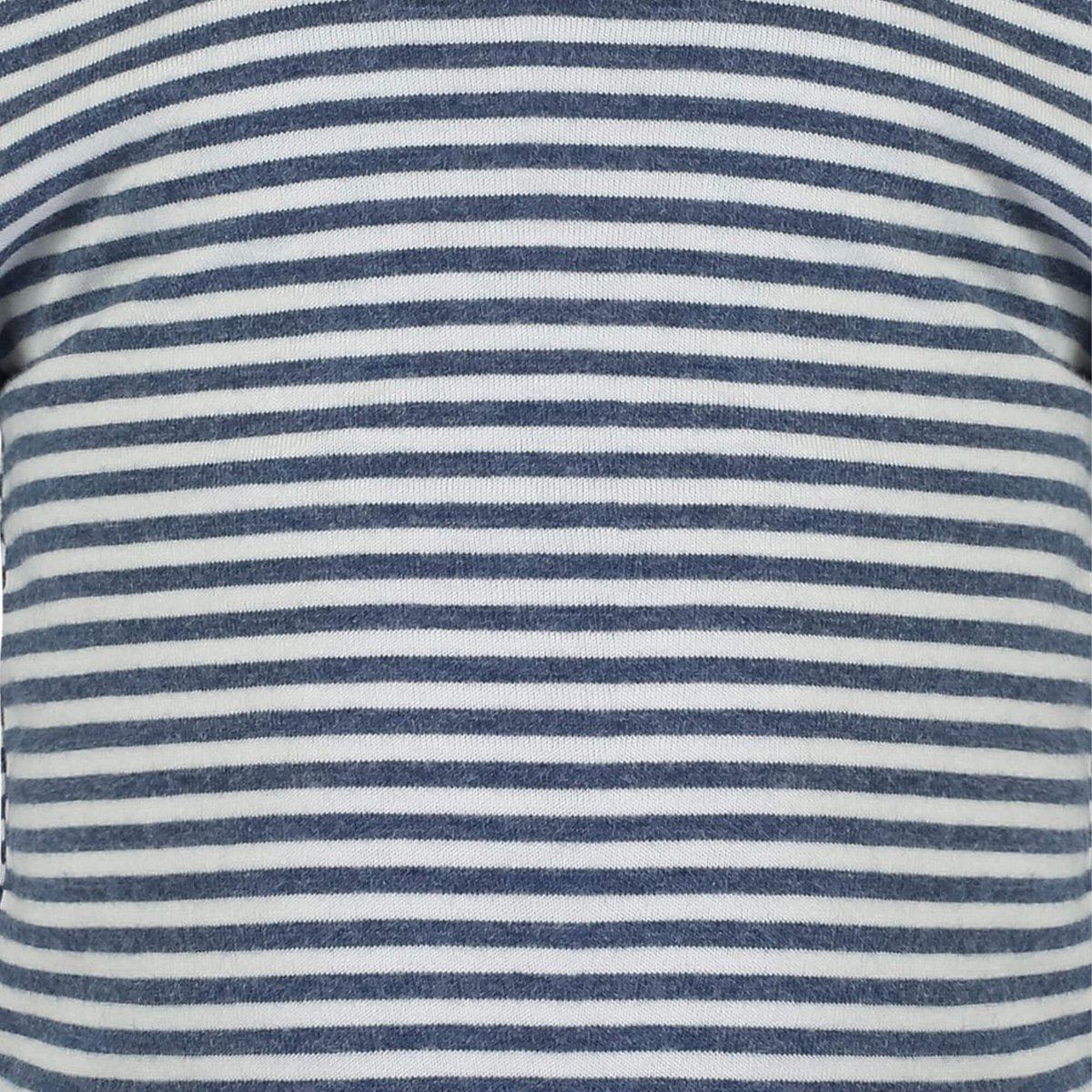Body biologico a maniche corte per bebè a righe indaco | Morbido cotone con bottoni automatici