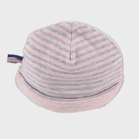 Bio Babymütze Rosa Reversibel – 100% Bio Baumwolle – Detailansicht 2