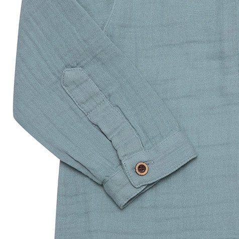 Body in mussola biologica per ragazzi, acqua | Tutina da neonato a maniche lunghe in cotone GOTS