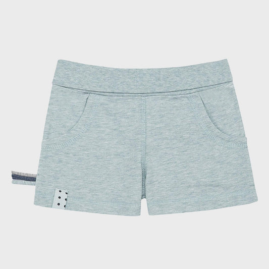 Bio Baby Shorts Aqua aus organischer Baumwolle – Detailansicht 2