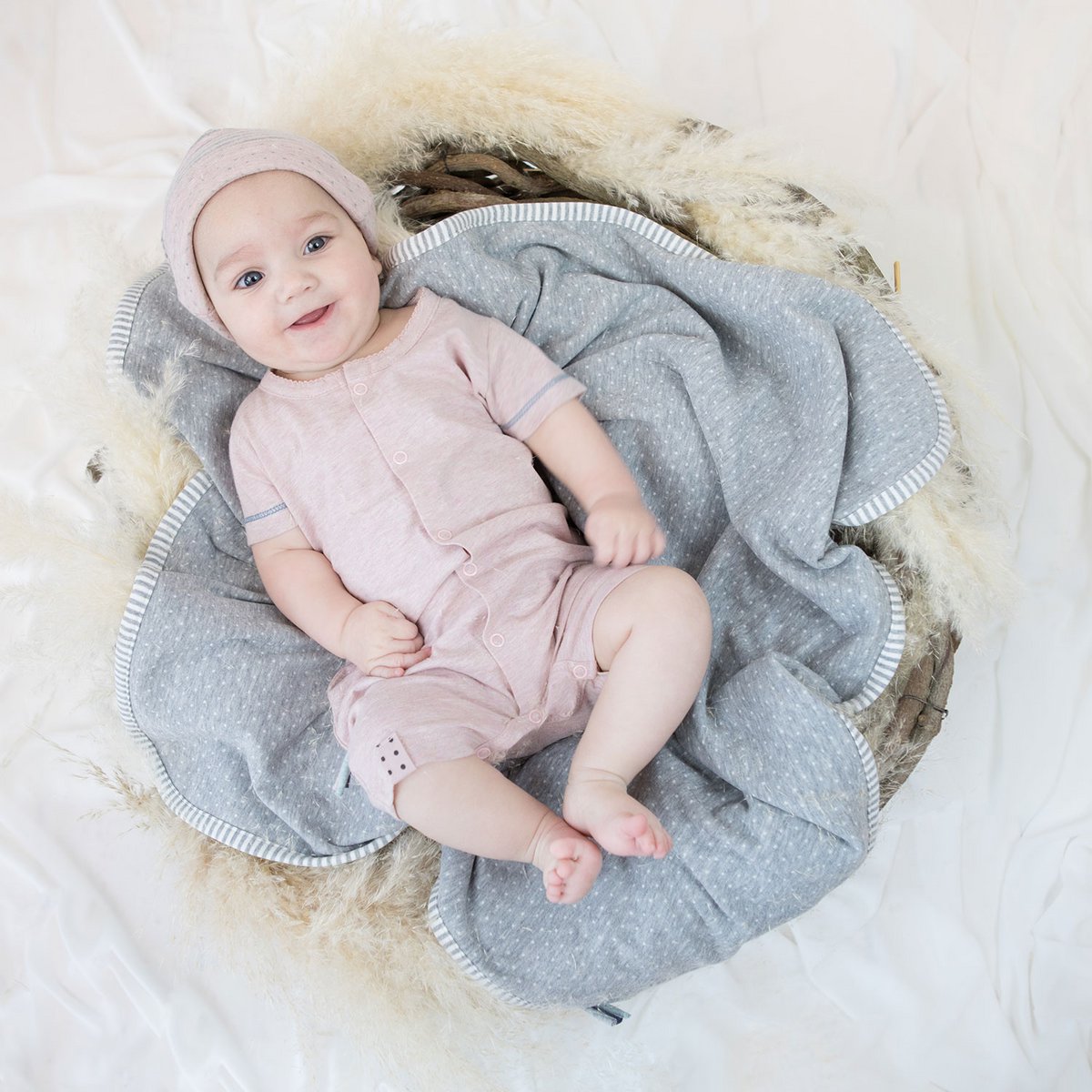 OrganicEra Bio-Babydecke, Grau
