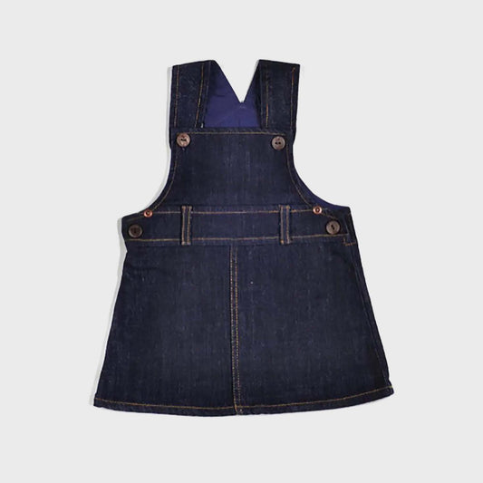 Bio Baby Latzrock aus Bio-Denim und GOTS Bio-Baumwolle.