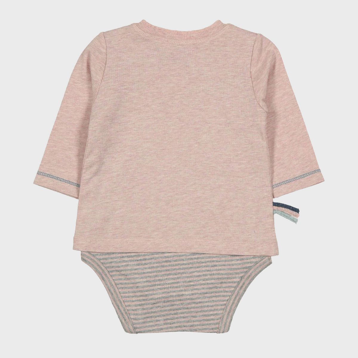 Bio Baby Langarmshirt Body Rosa – Weicher Einteiler aus Bio-Baumwolle