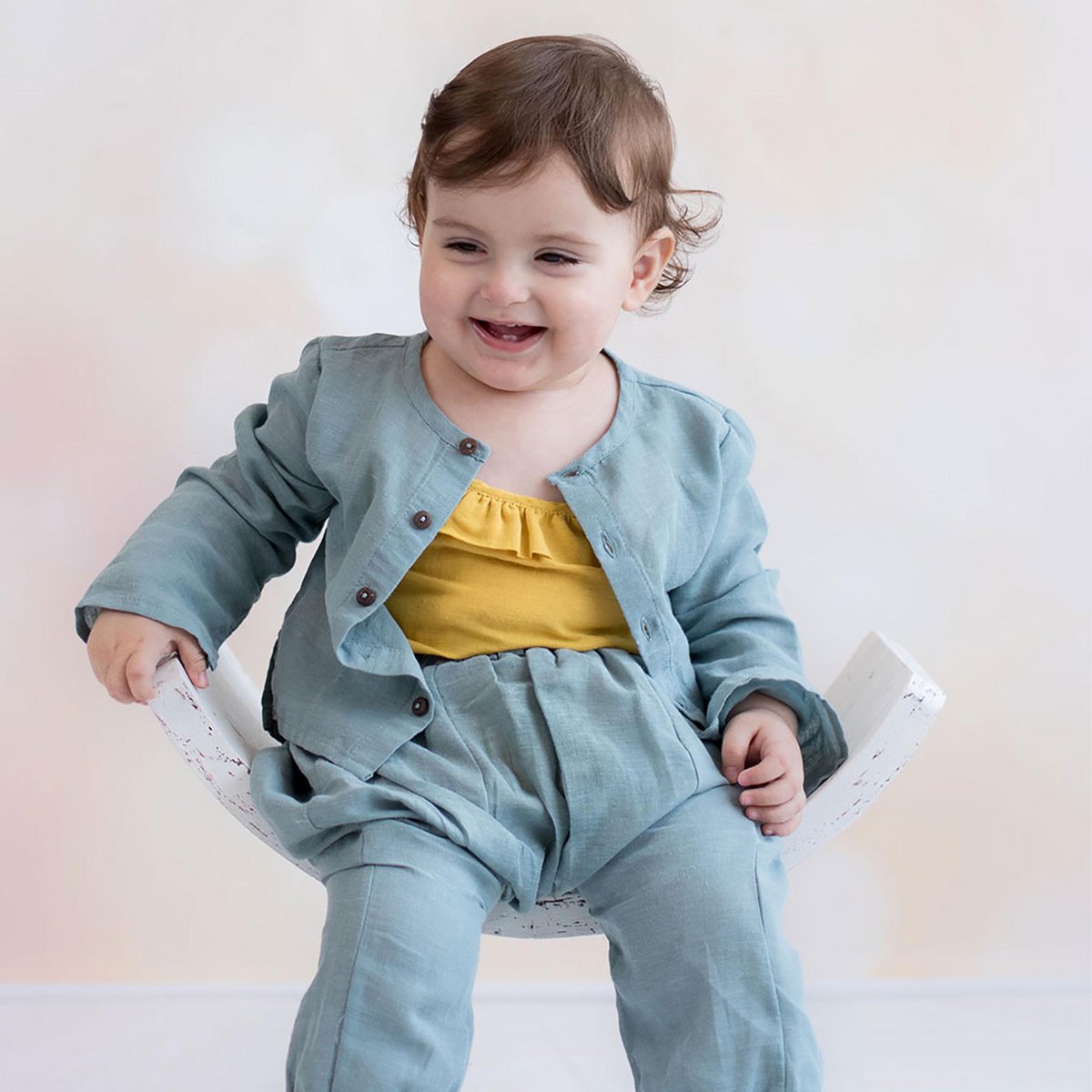 OrganicEra Bio-Hanf-Babyjacke, Blau