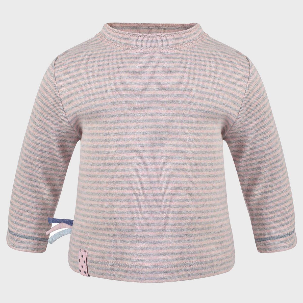 OrganicEra Organic Baby L/S T-Shirt, Rose gestreift